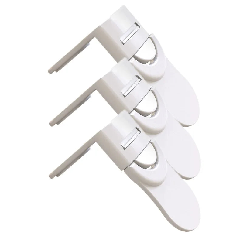 Child Safety Lock for Cabinets Drawers Anti-Pinch Protector White UK