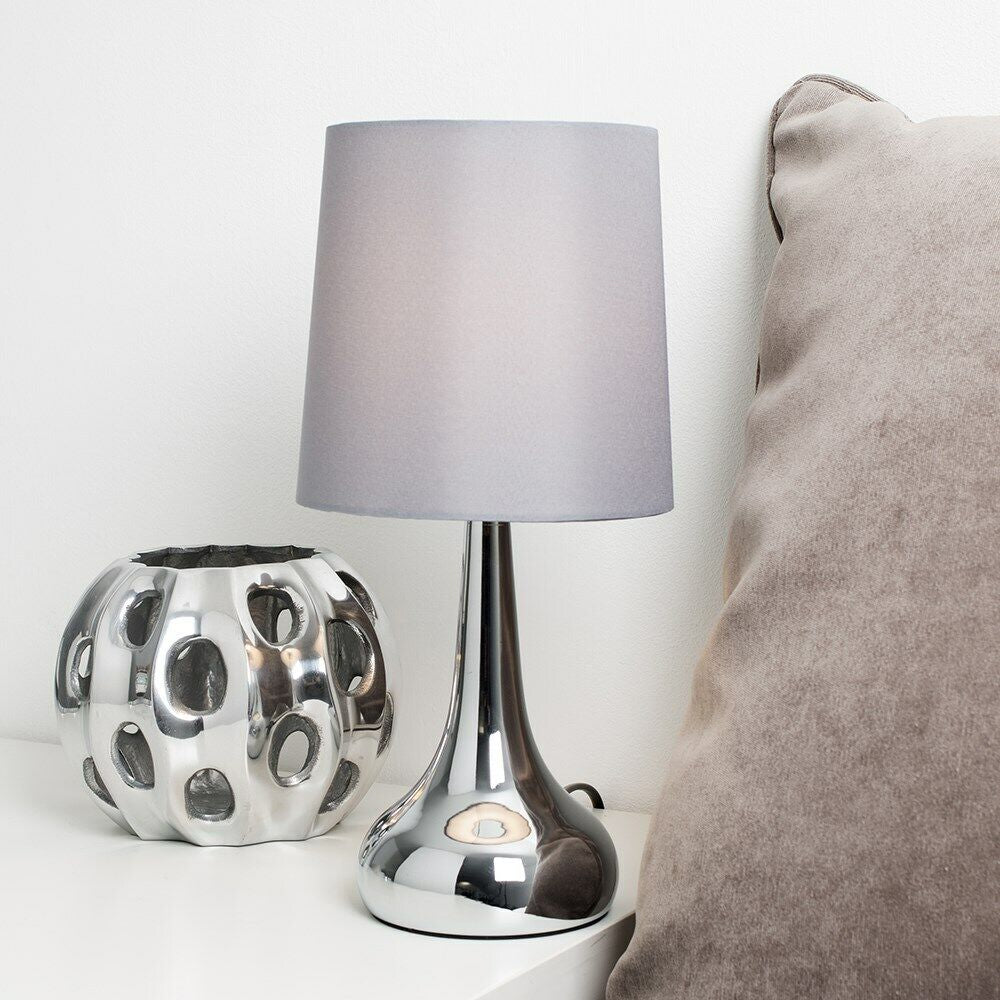 2 X Touch Table Lamps 34Cm Dimmer Bedside Lights Living Room Reading Small Lamp