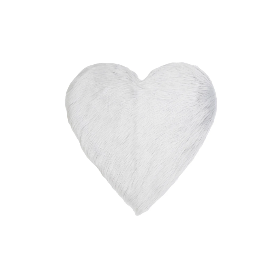 Heart-Shaped Rug – Faux Sheepskin, Fluffy Bedroom Mat