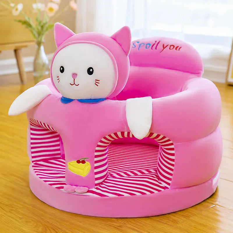 Cute Baby Sofa Support Seat Cover Plush Chair Learningto Sit Feeding Chair Comfo