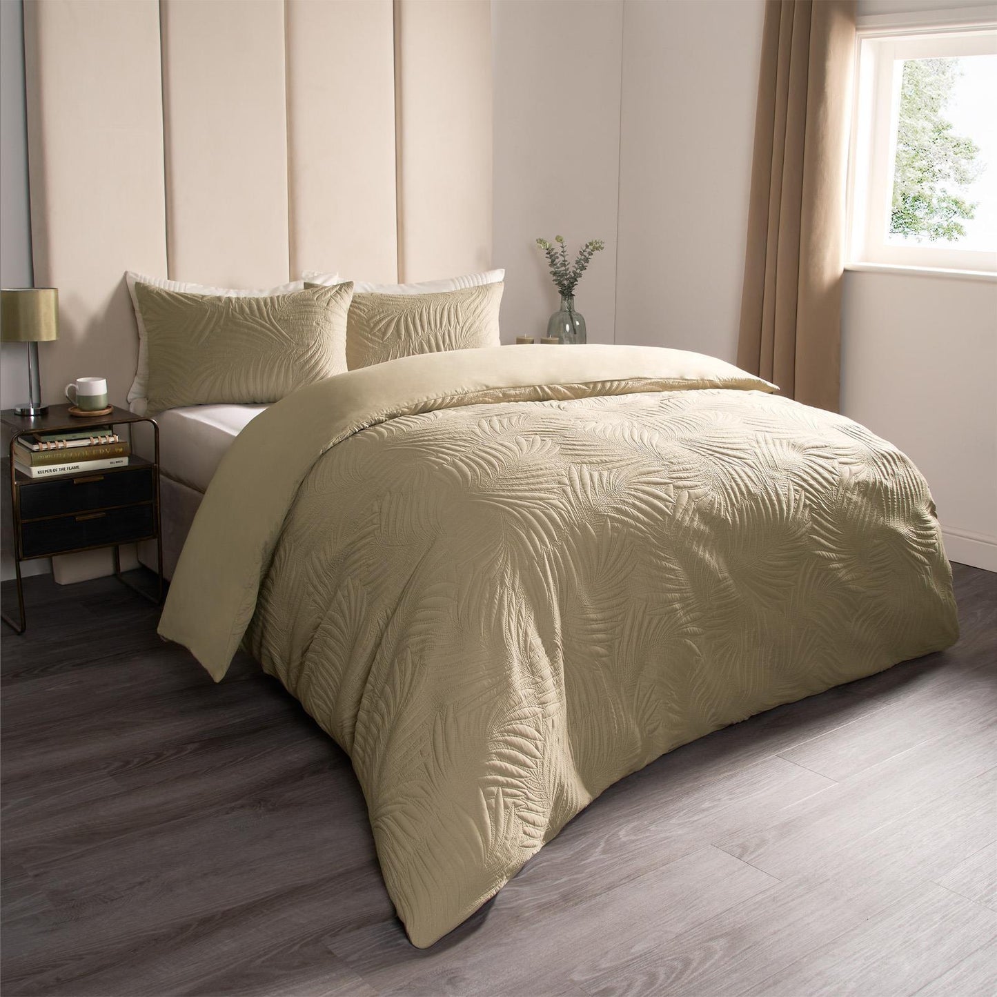Leaf Duvet Cover Set with Pillowcase Pinsonic Bedding Set Bed Quilt Double King