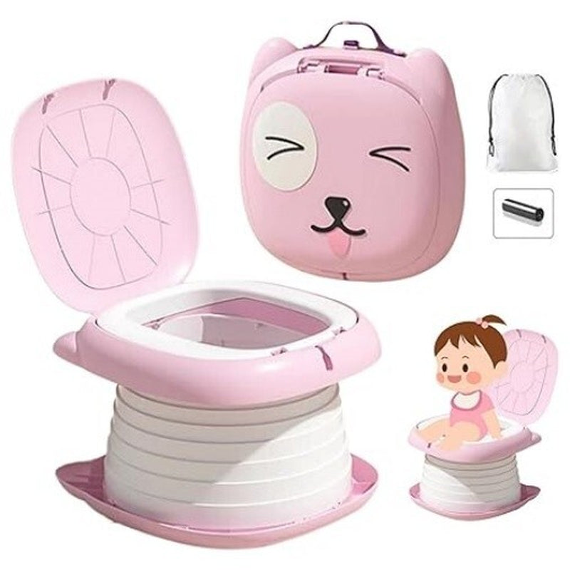 Travel Potty for Toddler Portable Foldable Potty Training Toilet for Boys Girls