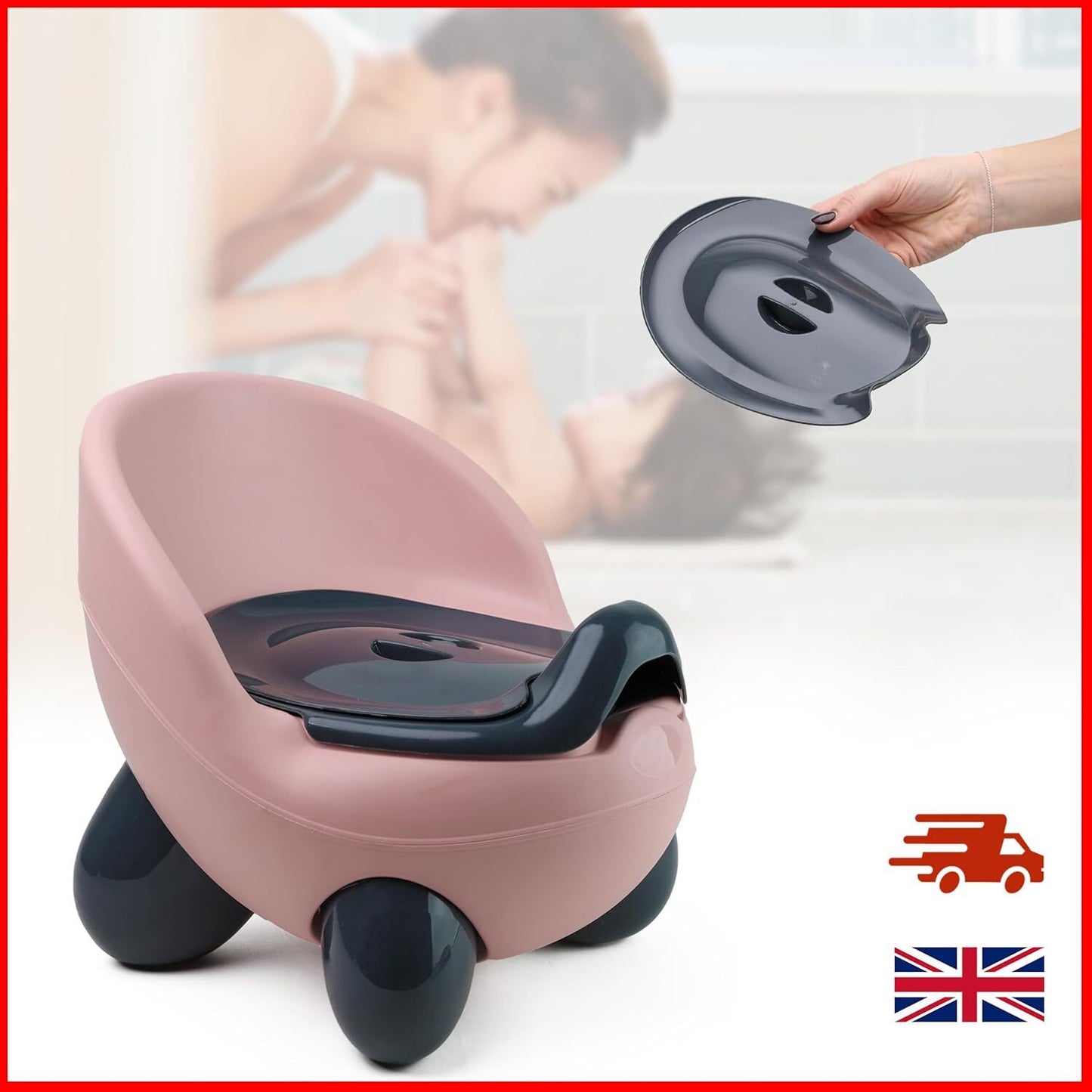Baby Toodler Toilet Training Seat Potty Trainers with Non Slip Feet