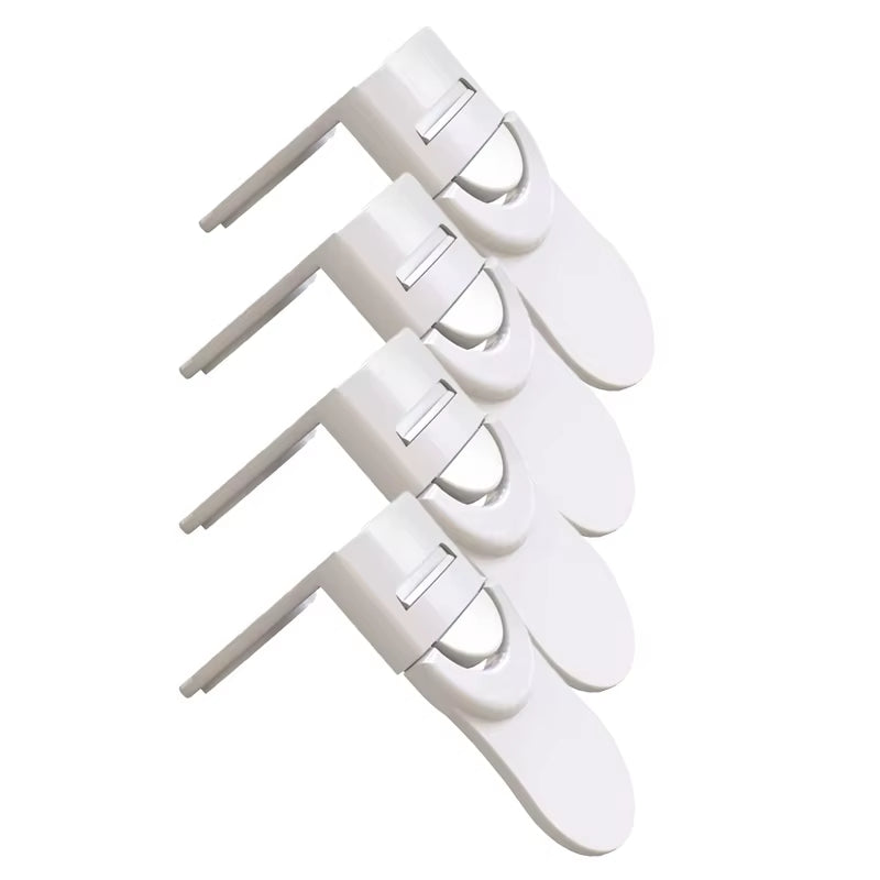 Child Safety Lock for Cabinets Drawers Anti-Pinch Protector White UK