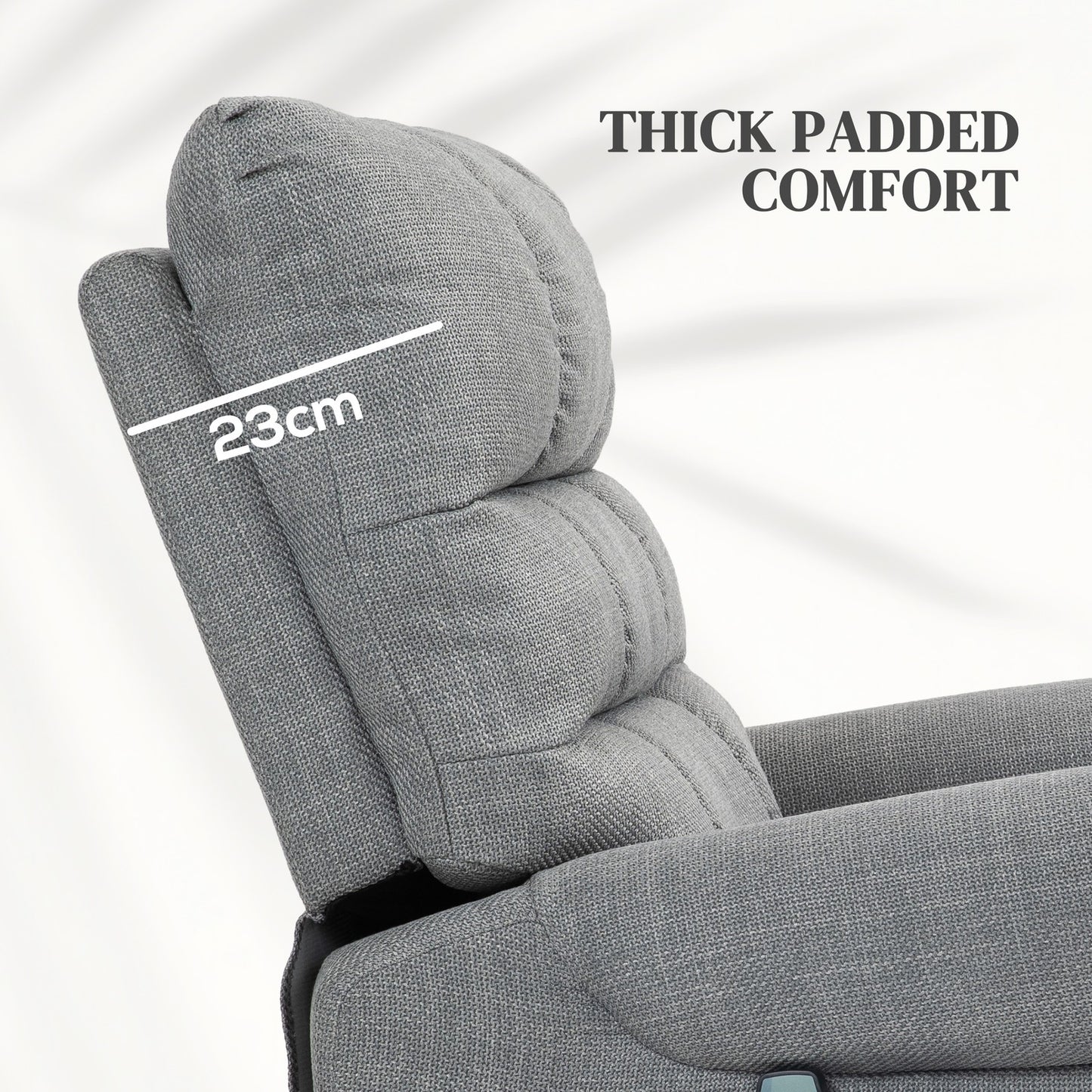 HOMCOM Power Lift Recliner Chair for Elderly with Massage and Heat Grey