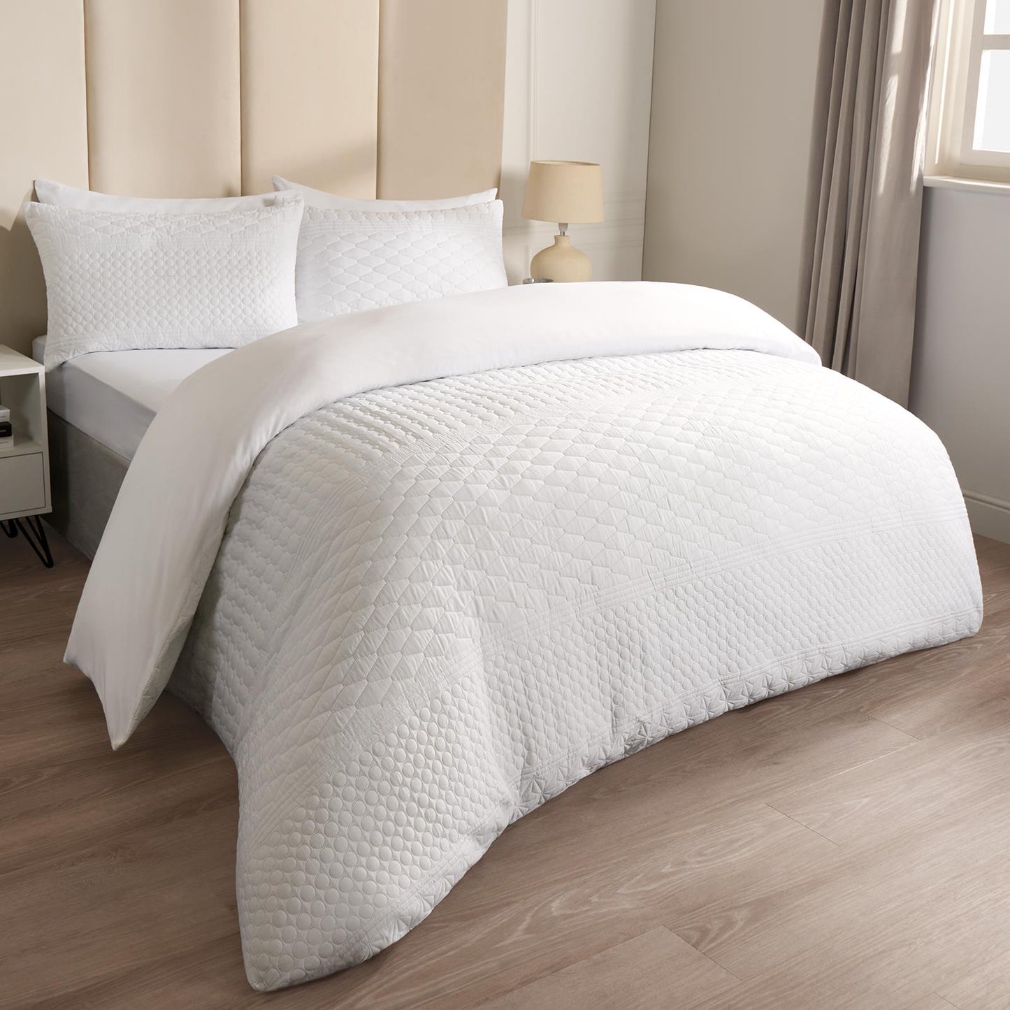 Geo Pinsonic Duvet Cover Set Quilt Bedding Set with Pillowcases Double King Size