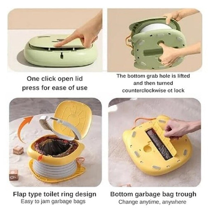 Travel Potty for Toddler Portable Foldable Potty Training Toilet for Boys Girls