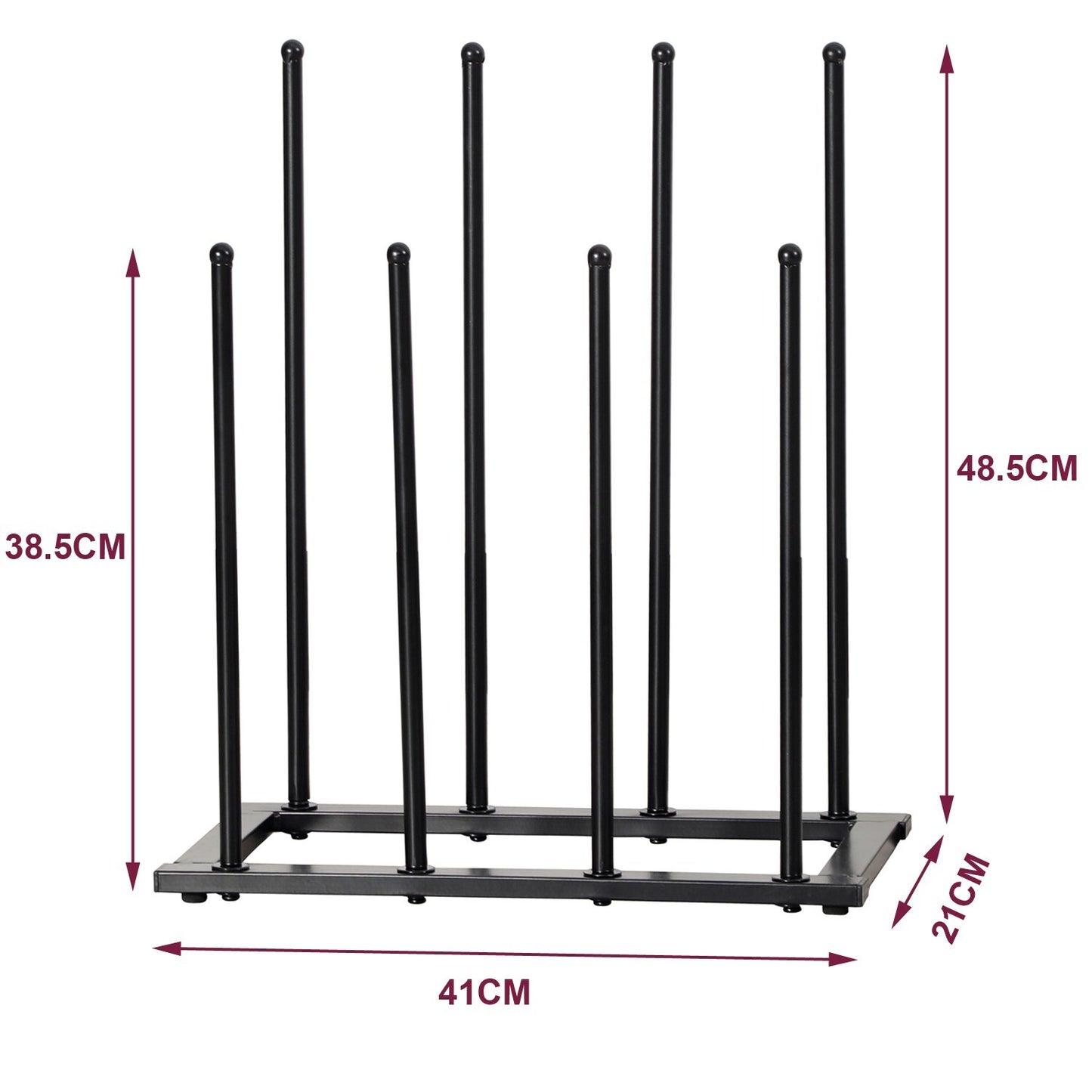 4 Pair Metal Welly Boot Stand Rack Garden Storage