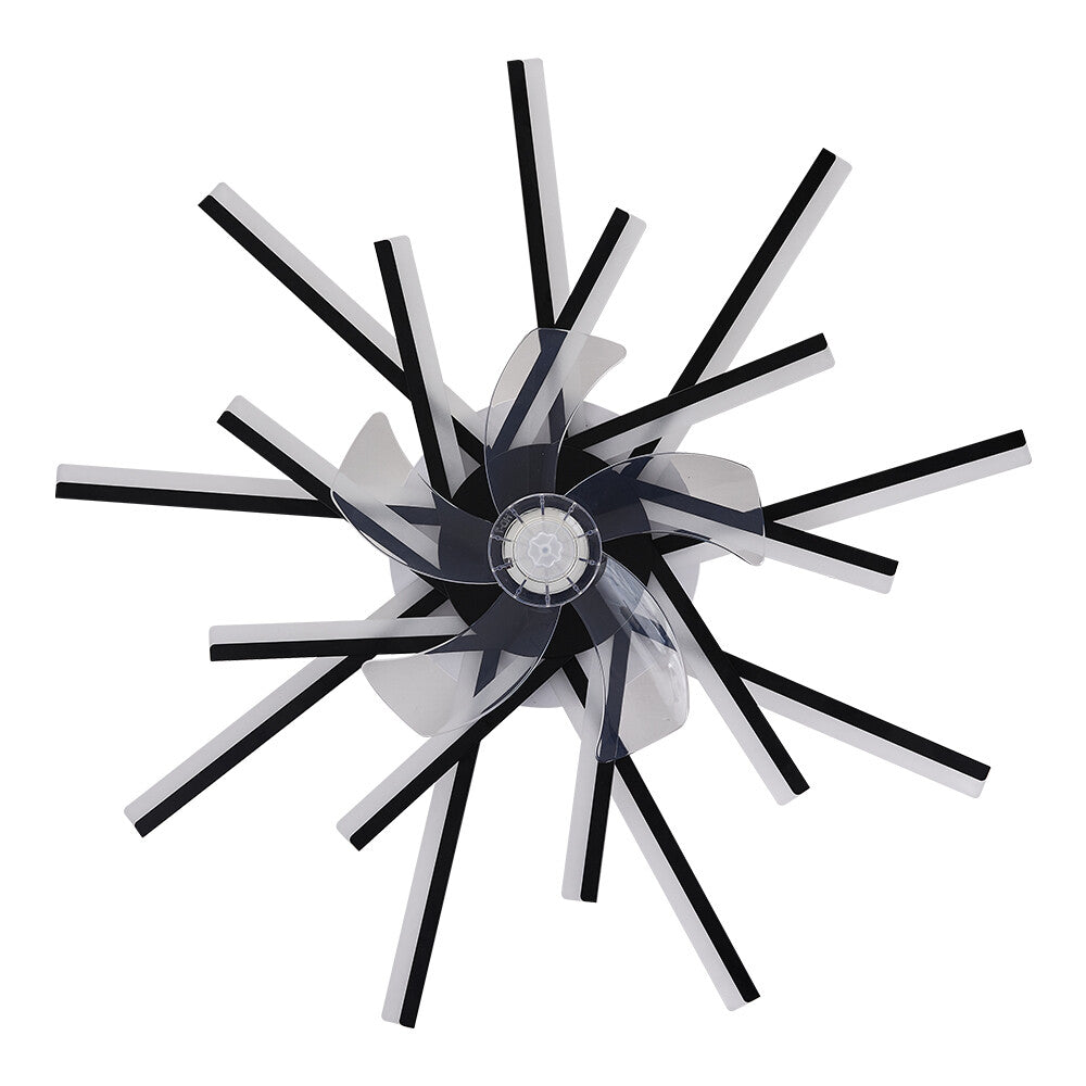 6 Speed Large LED Ceiling Fan with Lighting LED Light Adjustable Wind + Remote