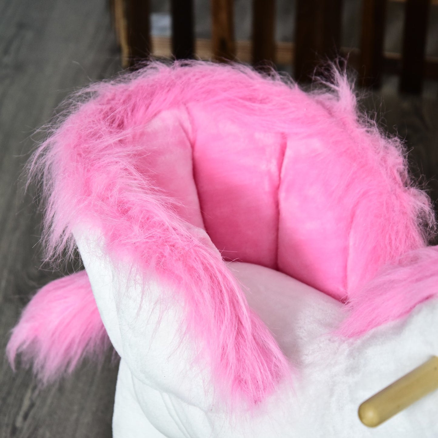 Kids Ride on Unicorn Baby Rocking Horse Rocker Chair Plush Toy with Music