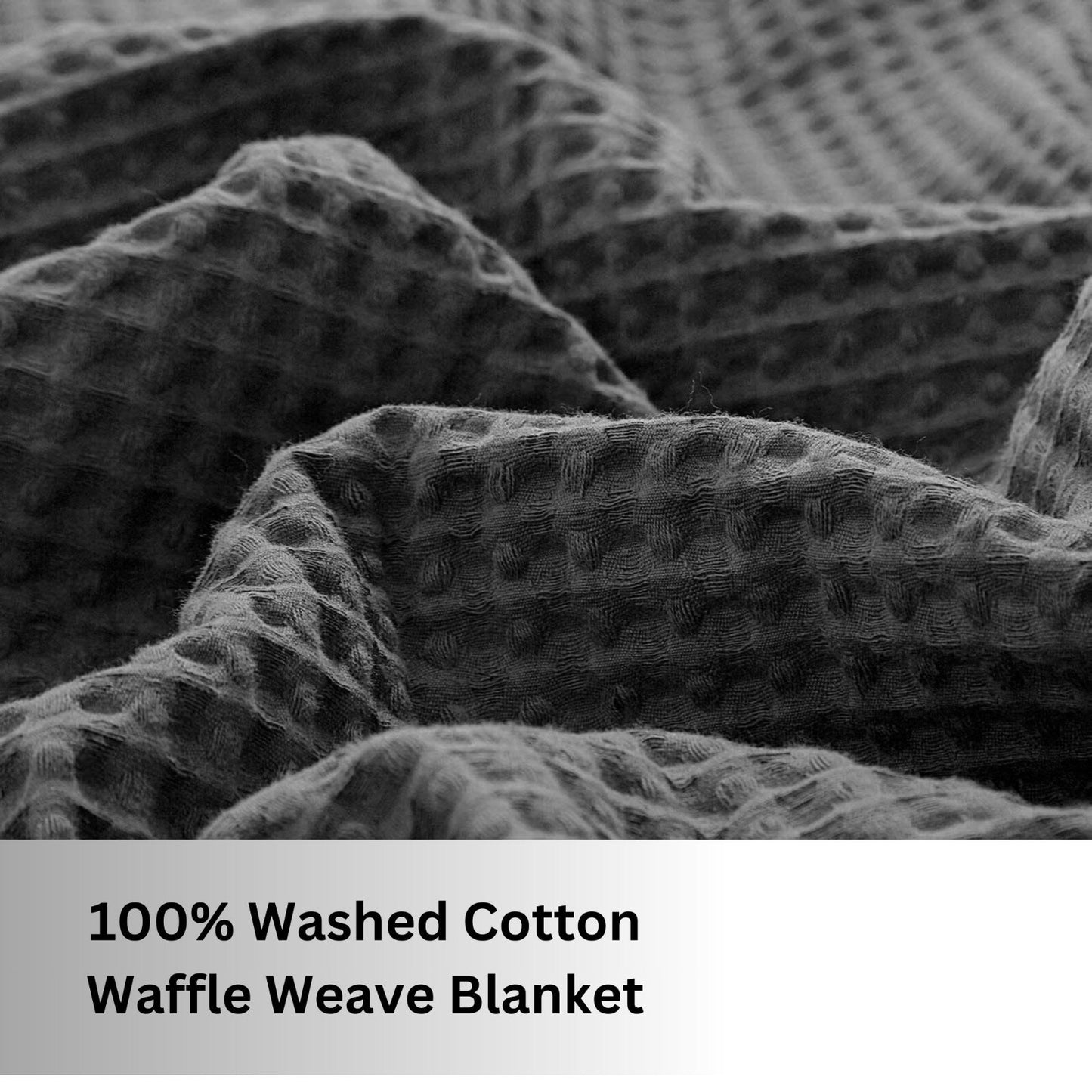 100 PURE COTTON Honeycomb Waffle Throw Snug Warm Sofa Bed Throw Large Pillowcase