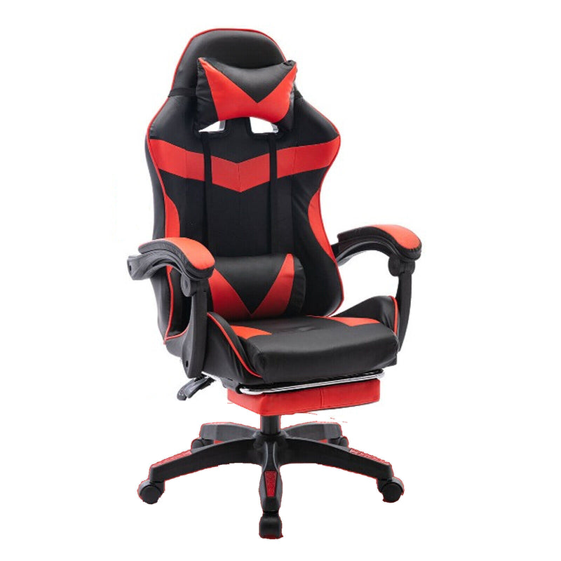 Swivel Gaming Chair with Footrest