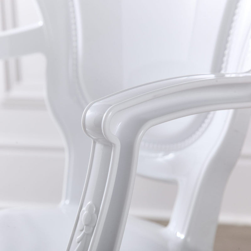 White Gloss Stackable Chair