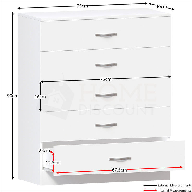 Chest of 5 Drawers - Cints and Home