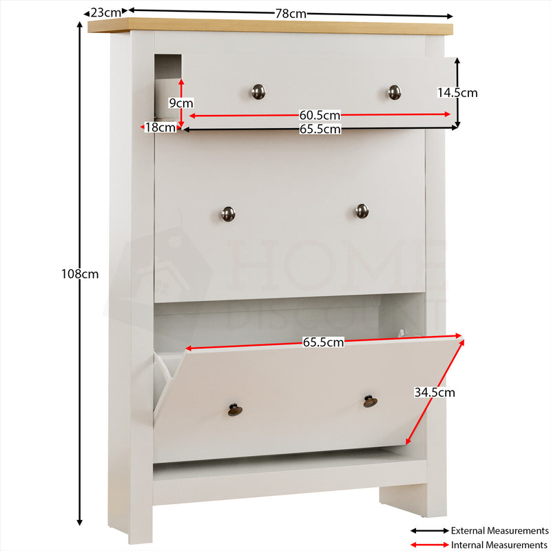 Shoe Rack Shoes Storage Cabinet Wooden Stand Cupboard - Cints and Home