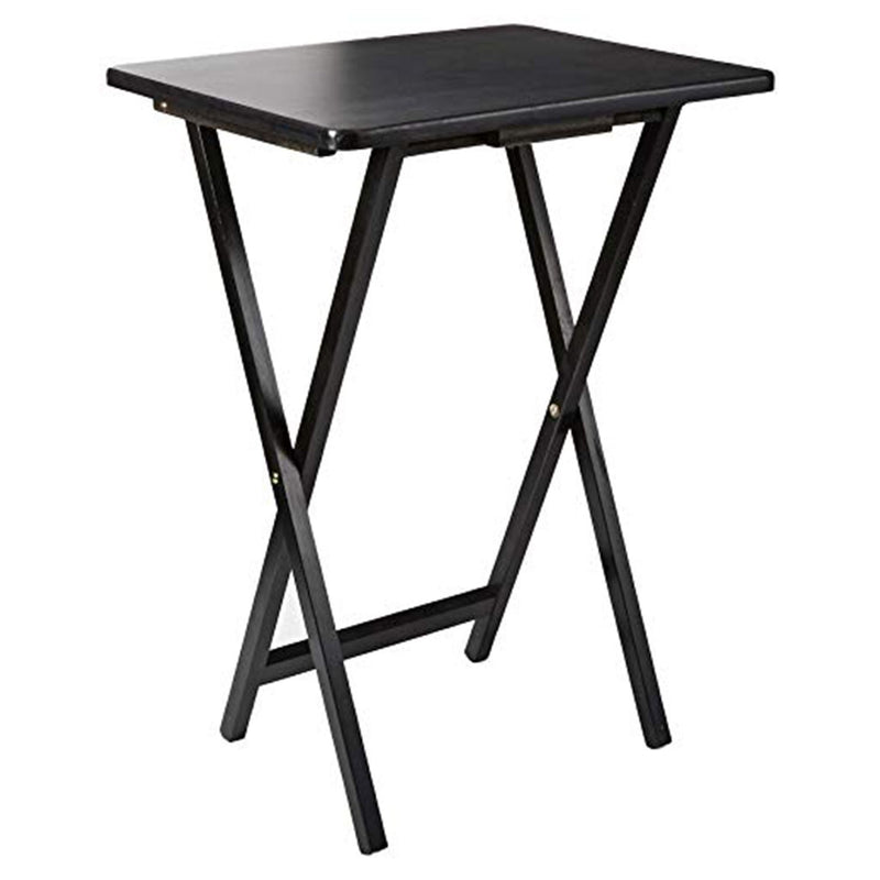 Folding Laptop and Wooden Snack Table black - Cints and Home