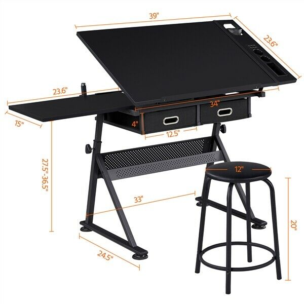 Drafting Table Art Craft Drawing Desk - Cints and Home