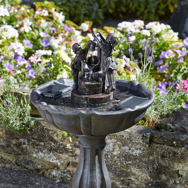 Solar Power Child Tipping Water Fountain - Cints and Home