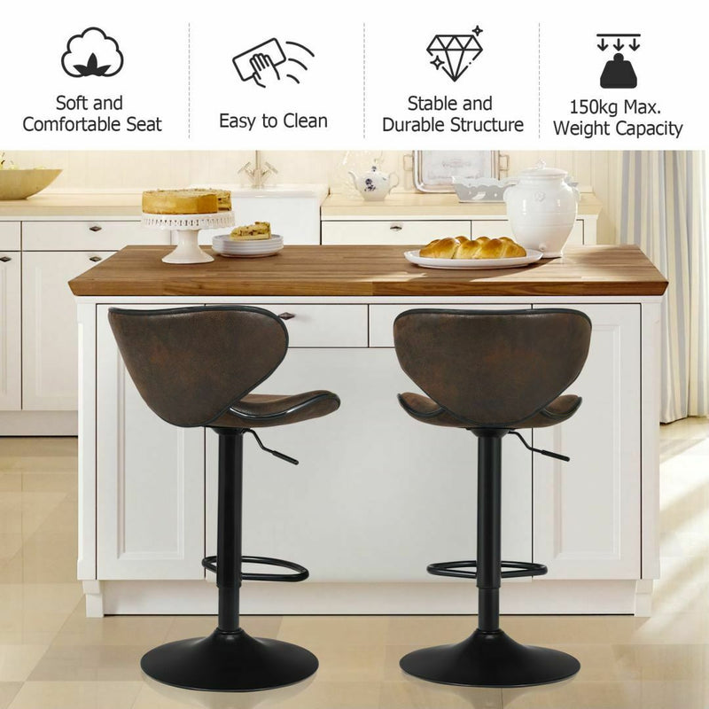 Bar Stools -  Adjustable set of 2 - Cints and Home