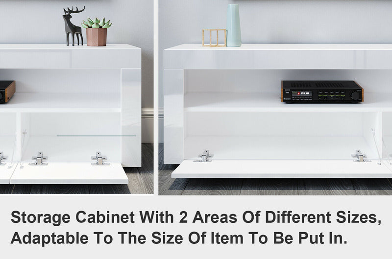 White TV Stand Cabinet Unit - Cints and Home