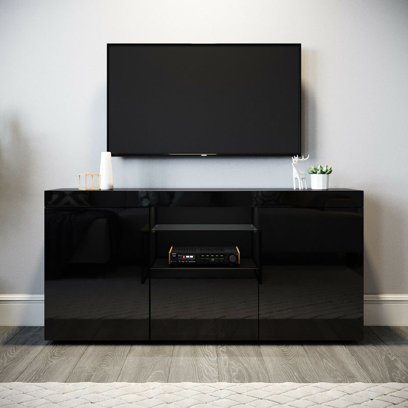TV Unit Cabinet Stand - Black | White - Cints and Home