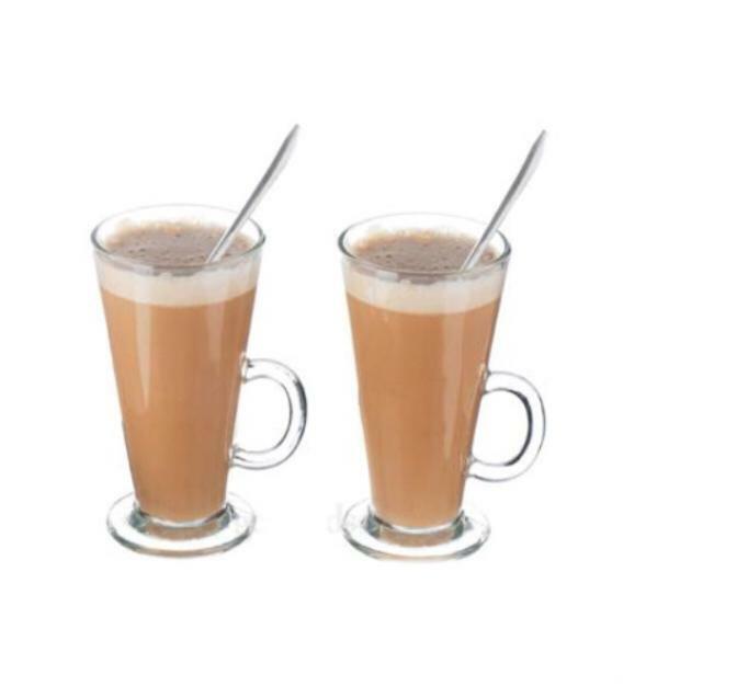 Large Latte Glass Coffee Hot Chocolate Cappuccino