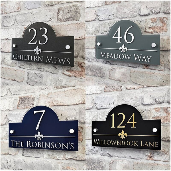 Personalised Address Plaques & House Number Signs Door & Property Name Plates - Cints and Home