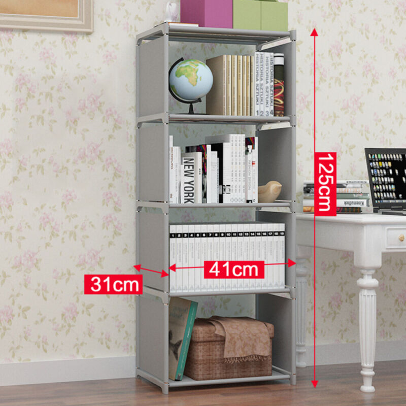 4 Cube Bookcase 5 Tier Shelf Display - Cints and Home