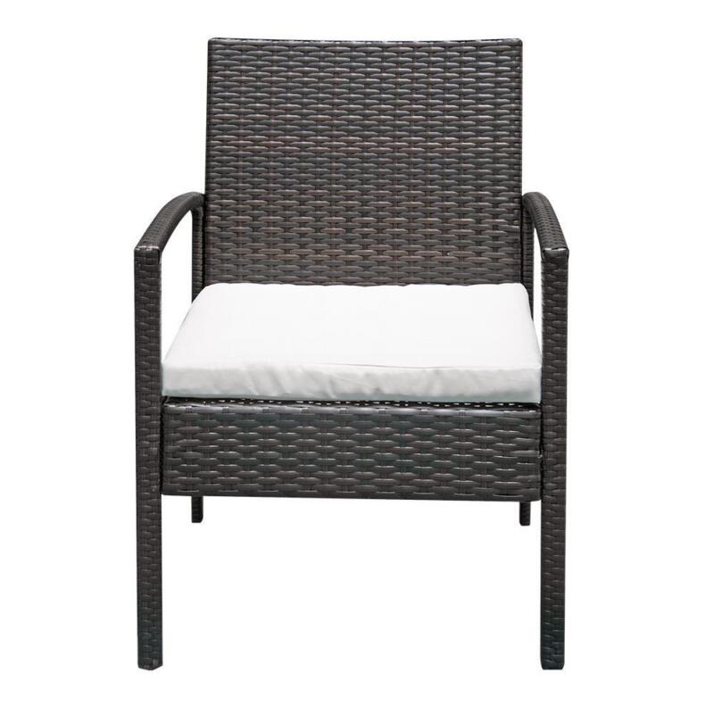 4 Piece Wicker Rattan Garden Furniture Table Chair Bistro - Cints and Home
