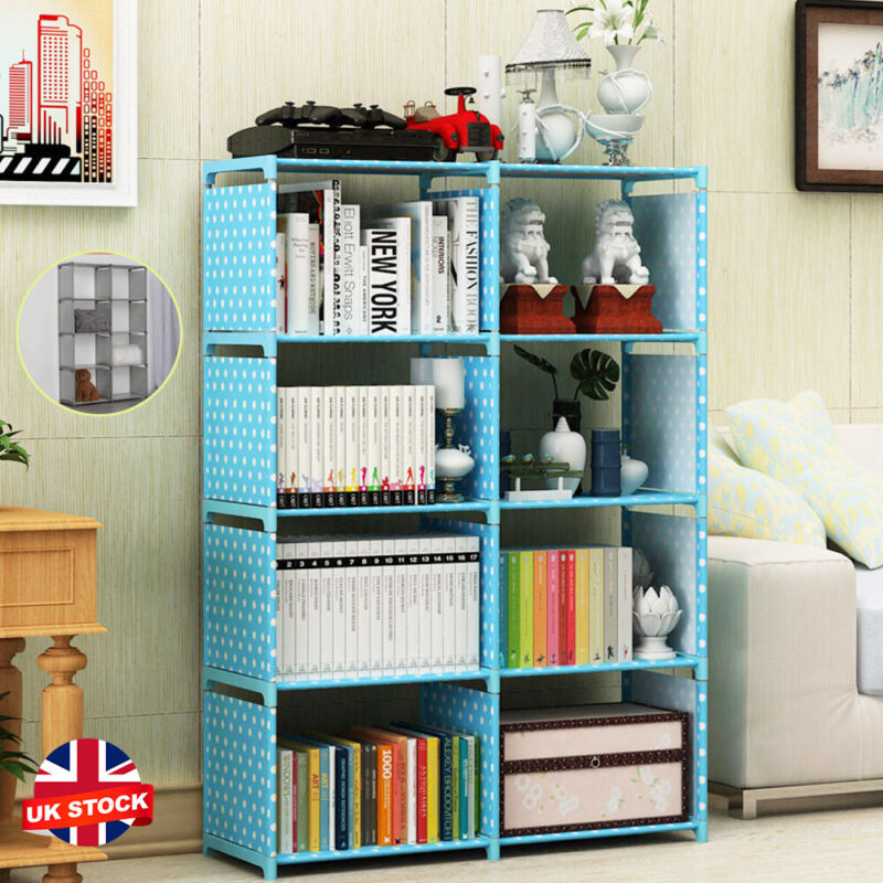 Modern 5 Tier Book Shelves Storage Display Bookcase - Cints and Home