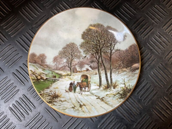 Winter Landscape Plate for Winter Decor