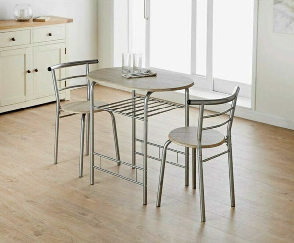 Small Dining Table And Chairs Modern Oval Bistro Set - Cints and Home