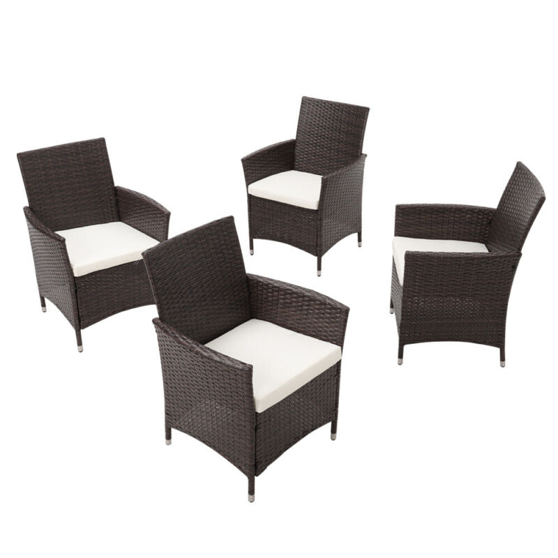 Rattan Garden Table Chairs Furniture Bistro Set Outdoor