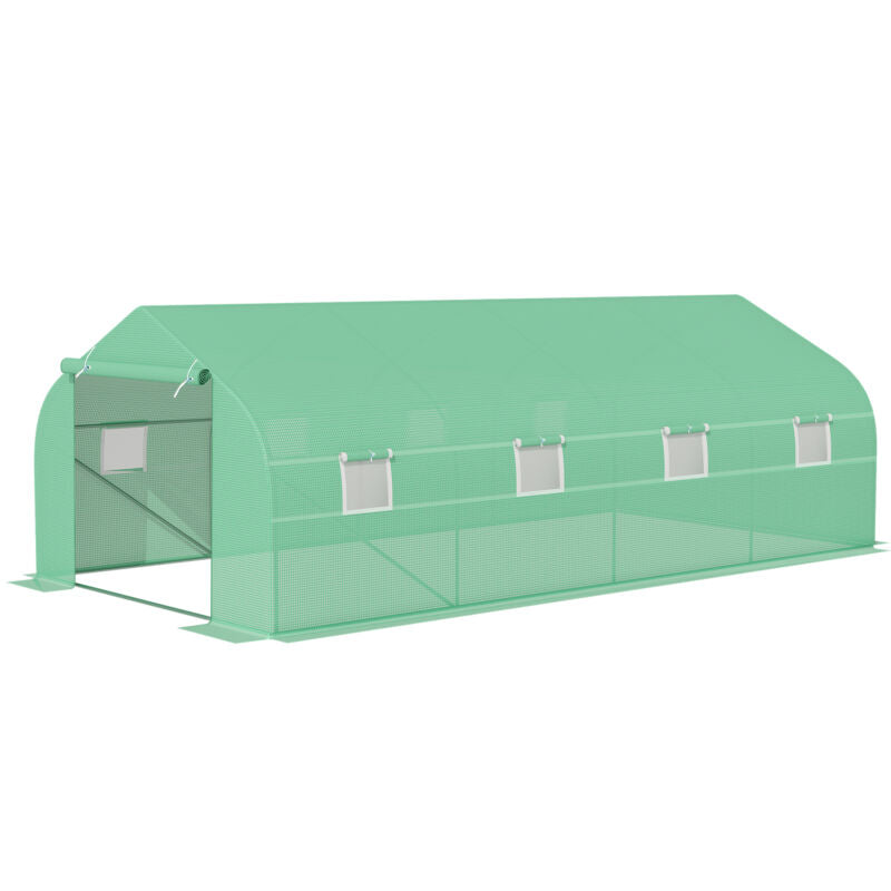 6 x 3M Walk in Polytunnel Greenhouse Large Outdoor
