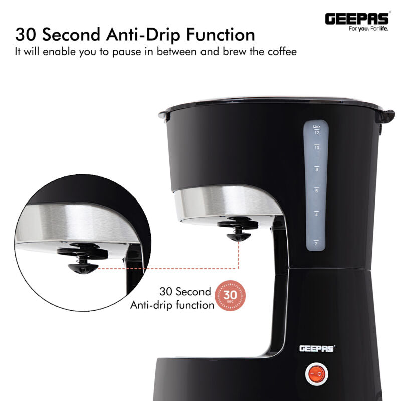 Filter Coffee Maker Machine Instant Anti-Drip 12