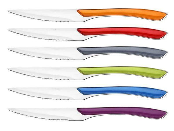 6 stainless steel knife set