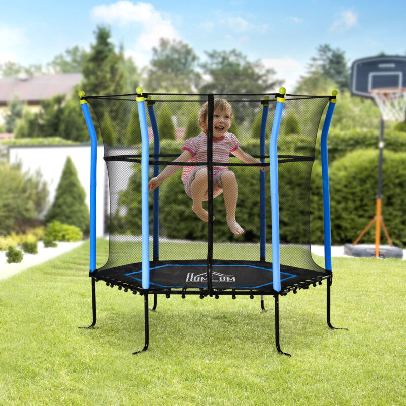 5.2FT Kids Trampoline With Enclosure Indoor - Cints and Home