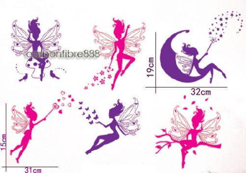 Girls Wall Stickers - 6 Magic Fairy - Cints and Home