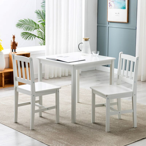 Classic Solid Wooden Dining Table and 2 Chairs - Cints and Home