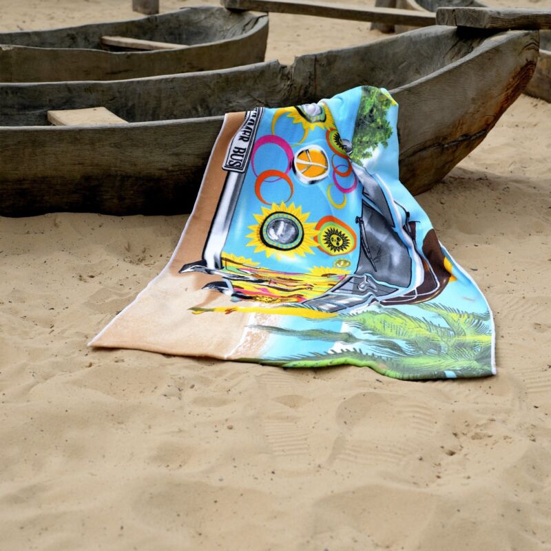 Large Microfibre Beach Bath Towel Lightweight Sport