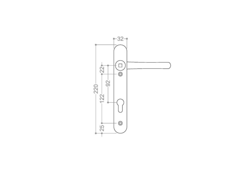 Door Handle 92PZ 122mm screws Sprung Double Glazing Pair Set Patio PVC - Cints and Home