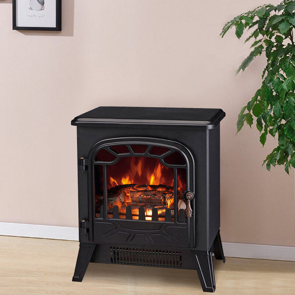 Electric Modern Log Burning Effect Heater Fire Place - Cints and Home