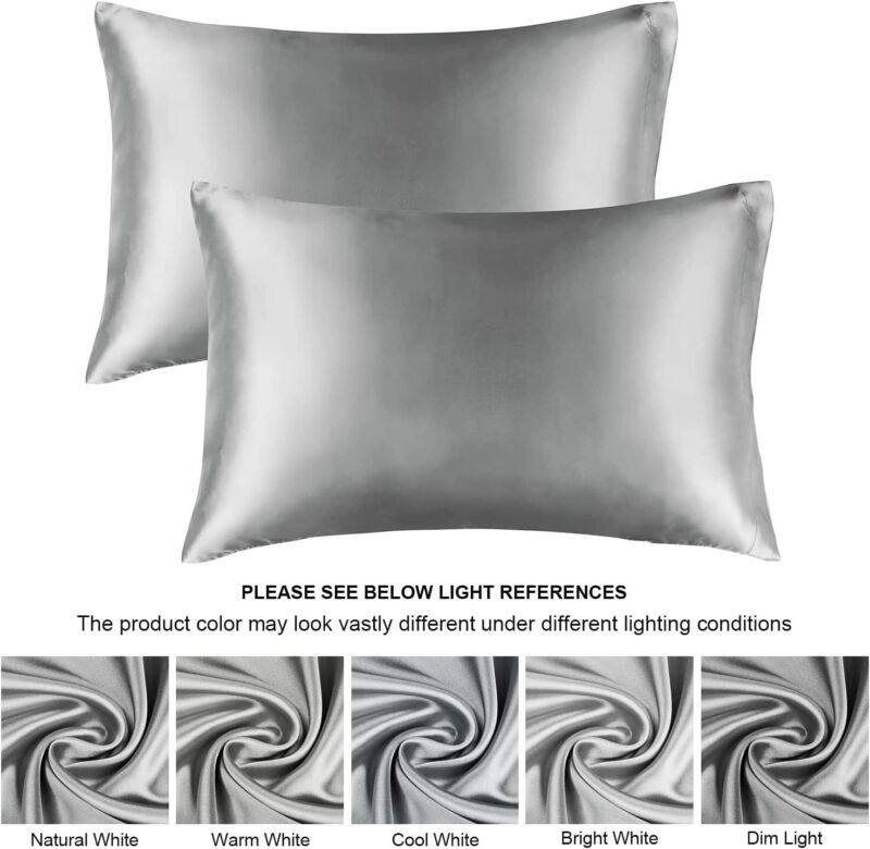 2 Pack Satin Silk Pillowcase For Hair & Skin