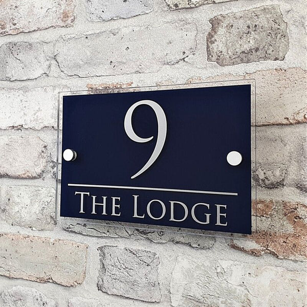 Contemporary House Sign Address Plaques Door Number Name Plates Personalised - Cints and Home