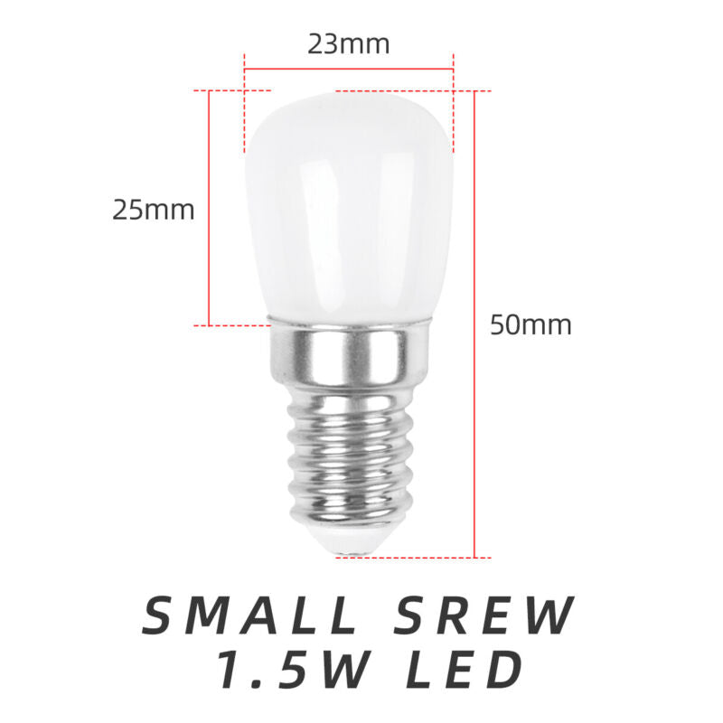 Fridge Bulb LED Pygmy Small Screw Daylight White Also Fits Salt Lamps - Cints and Home