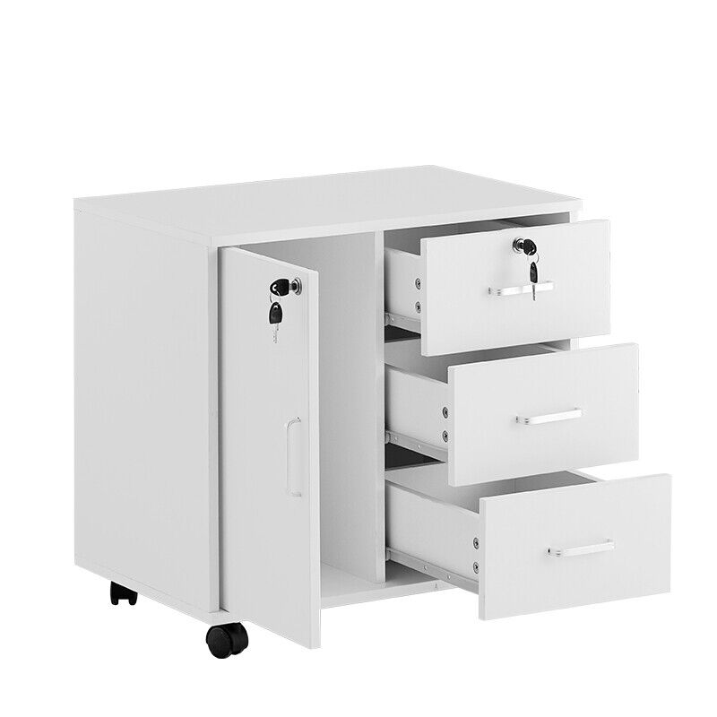 Office Filing Cabinet Mobile Printer Stand File Storage - Cints and Home