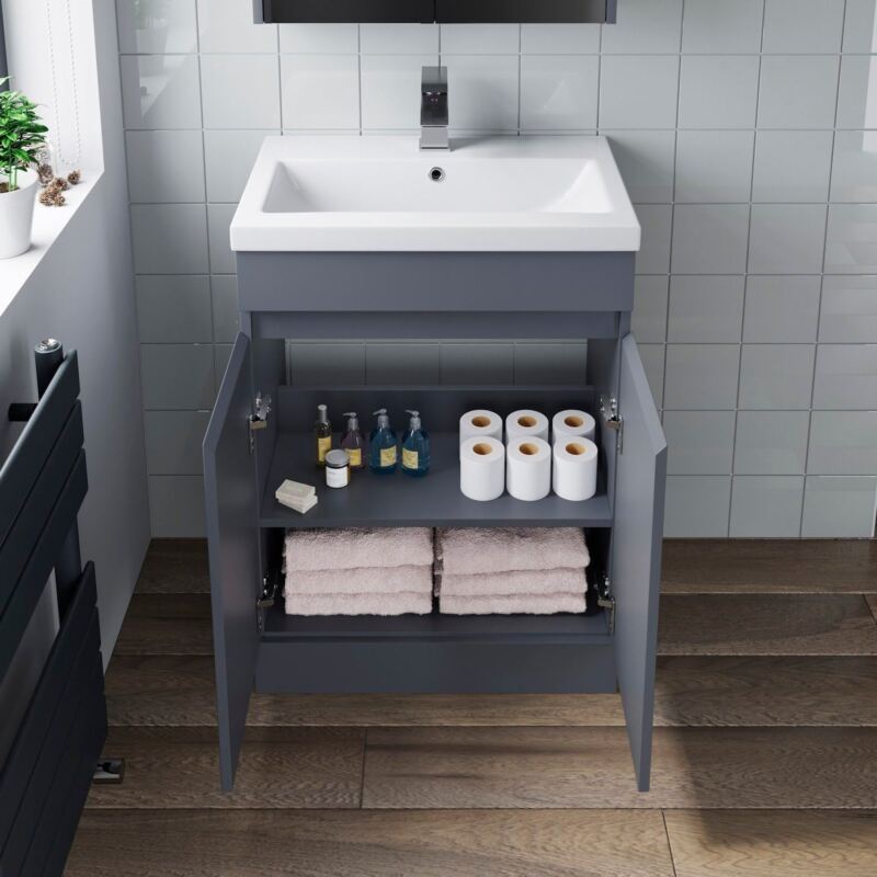 Bathroom Vanity Unit Basin Sink Storage Cabinet Furniture