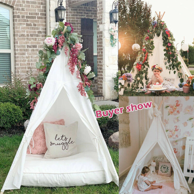 Large Canvas Kids Indian Tent Teepee Children - Cints and Home