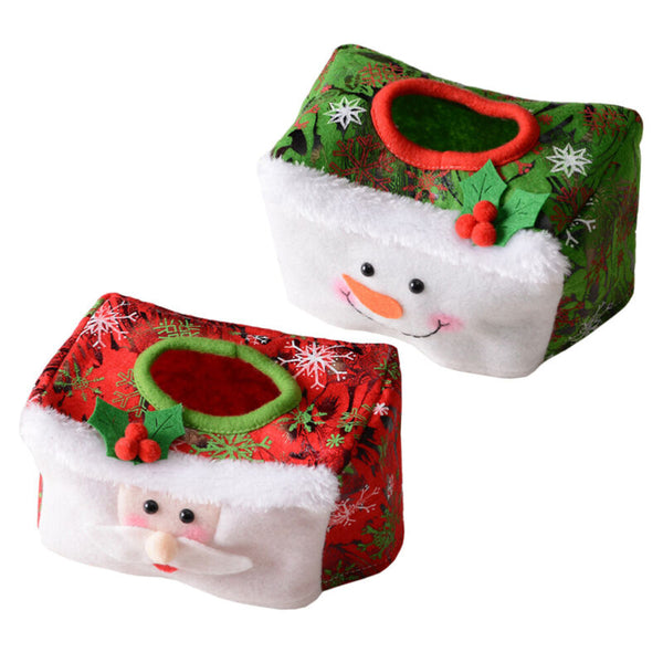 2pcs Christmas themed Cotton Tissue Box