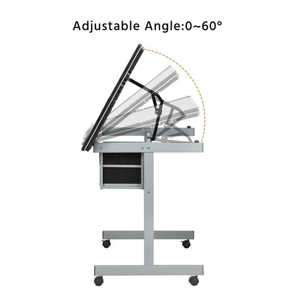 Height Adjustable Drafting Drawing Table for Kids Drawing